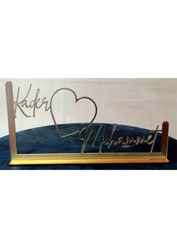 Pleksi Masa İsimliği 